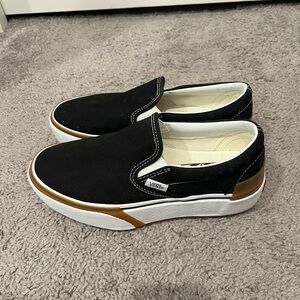 Vans Slip On Stacked Shoe black/white/gum